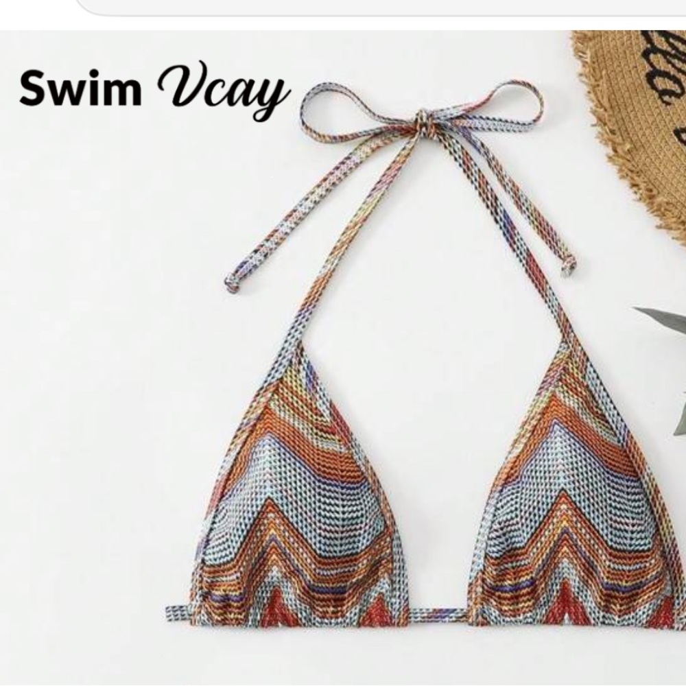Multicolor Bikini Top